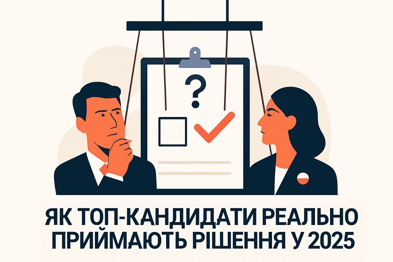 Як топ-кандидати реально приймають рішення у 2025